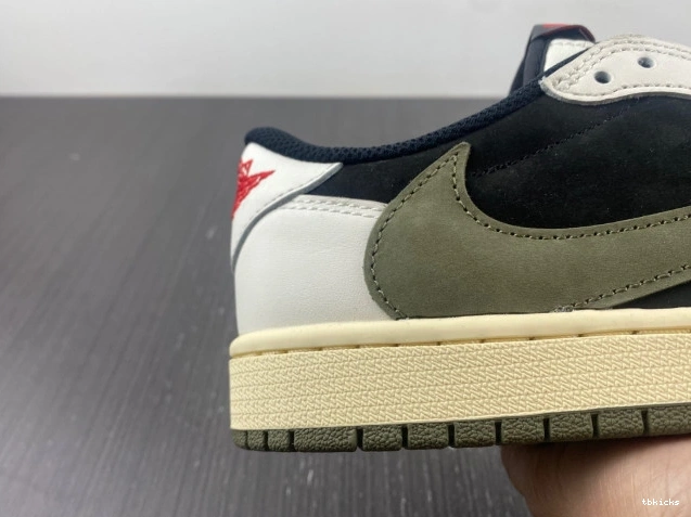 Rep TB WMNS Olive 1 Low Air DZ4137-106 x Travis OG Jordan Scott 0808